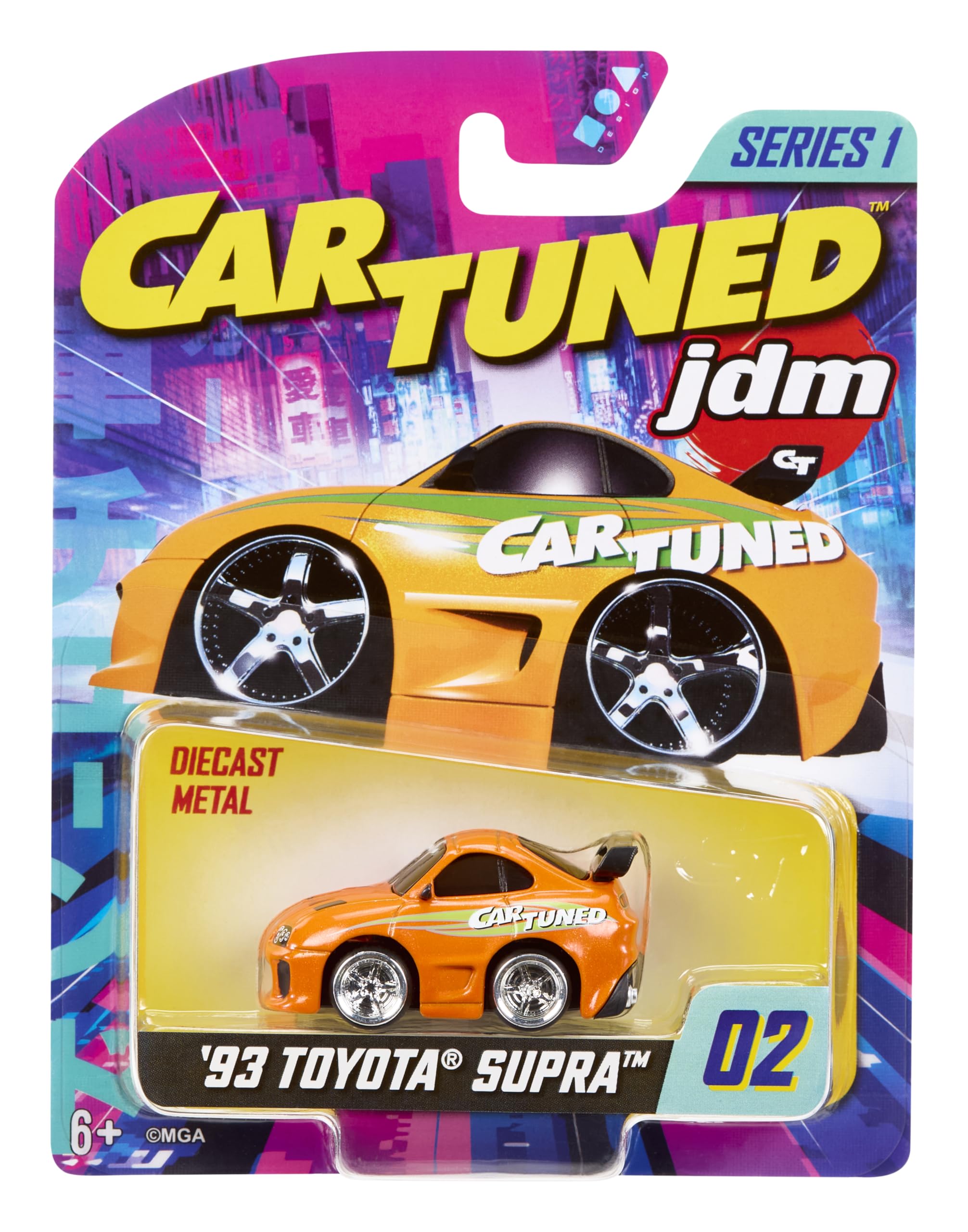 MGA Entertainment CarTuned JDM Tuners Series 1-1993 Toyota Supra